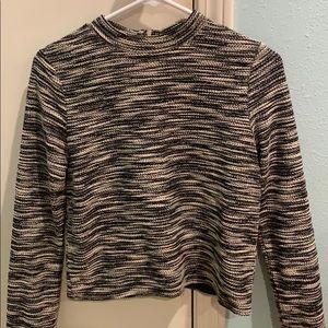 Black and White top.